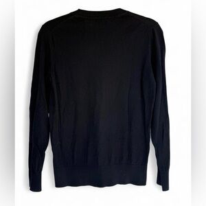 Quince Black Crewneck Sweater - Lightweight Knit